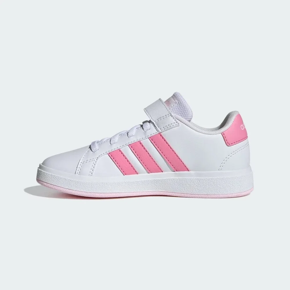 Big Girl Grand Court 2.0 Sneakers by adidas White Pink Size 4.5 New With Tags
